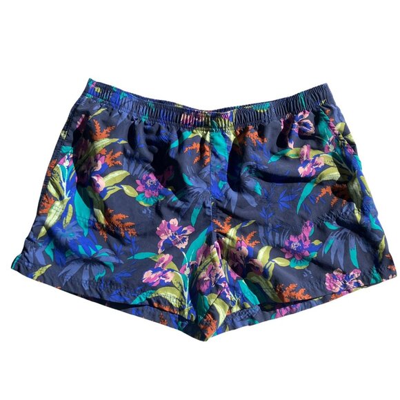Columbia Men's Dark Blue Tropical Floral Colorful Swim Trunks Extra Large XL - Picture 1 of 7